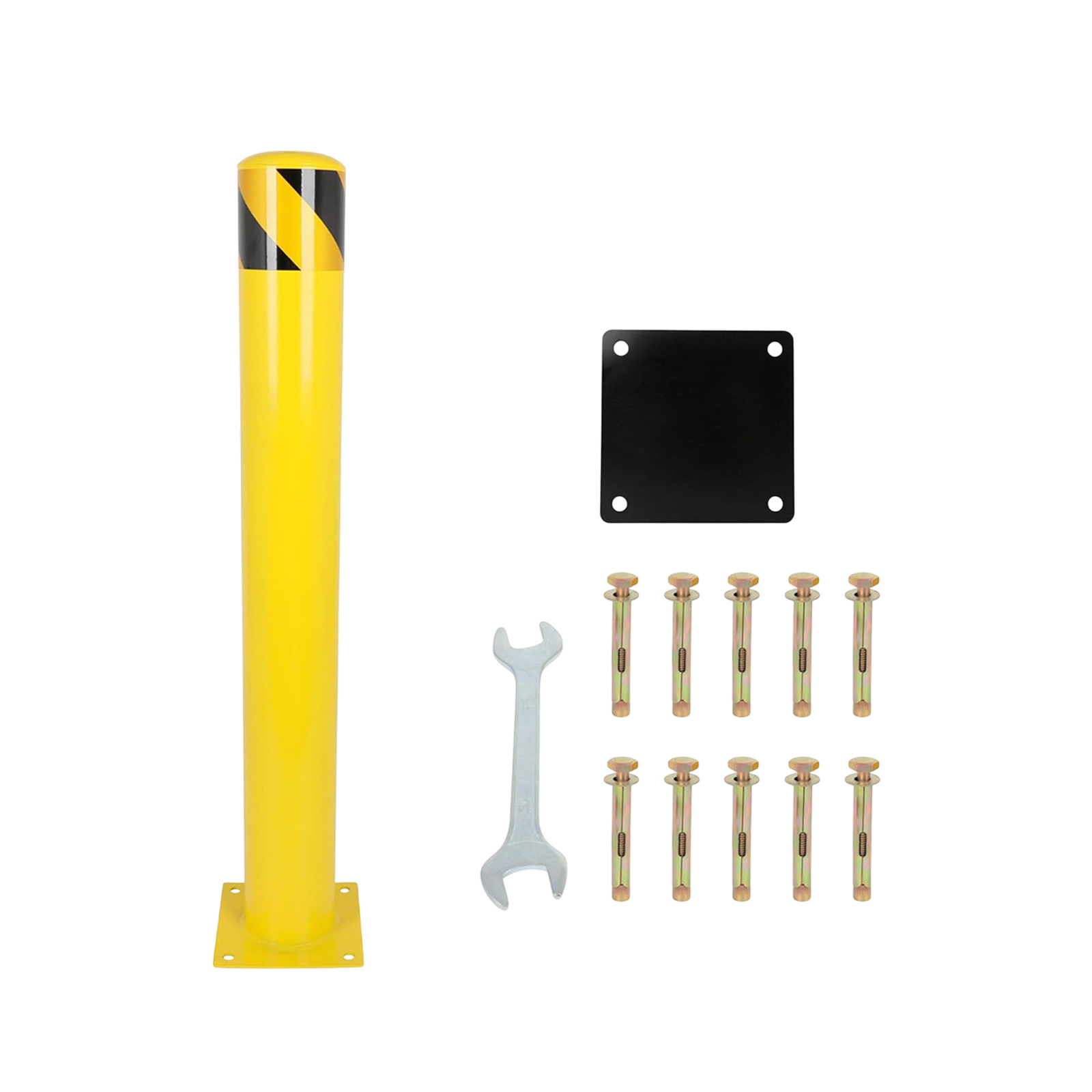 2 Pack Standard Safety Bollard – 4.5 Diam., Fixed